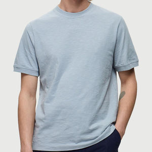 T-shirt en jersey 100% coton pour homme, t-shirts à manches courtes à col rond pour homme, t-shirts pour homme, t-shirts surdimensionnés personnalisés - Product Image 3