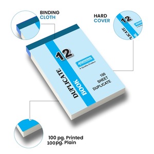 Hawamahal Duplicate <b>Book</b> 100 + 100 CARBON Pages ( 22X14CM ) Duplicate <b>Book</b> 100 ruled + 100 Plain Pages (White) - Product Image 2