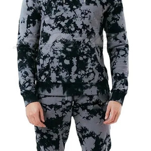 Conjunto Deportivo Informal para Hombre, Estilo Urbano, Sudadera con Capucha y Pantalones, Estilo Contemporáneo, Lavado Ácido - Product Image 4
