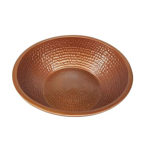 Cuenco Portátil Rústico de Cobre para Lavado de Pies, Masaje y Pedicura, Cuenco Antiguo de Cobre para Hammam Besin - Product Image 3