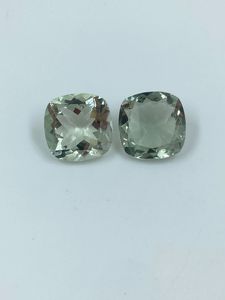 Piedra preciosa de amatista natural de alta calidad, suelta, 18.76 quilates, corte cojín de 14 mm, color verde, para la fabricación de joyas. R.K. GEMS & JEWELLERY - Product Image 5