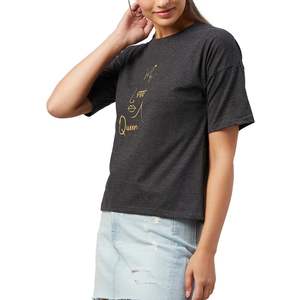 เสื้อยืดผู้หญิงลายกราฟิกแบบรักษ์โลก พิมพ์ลายควีน ผ้าฝ้ายลำลอง แขนสั้น แฟชั่นสำหรับสุภาพสตรี รับสกรีนโลโก้ คุณภาพสูง ขายส่ง - Product Image 5