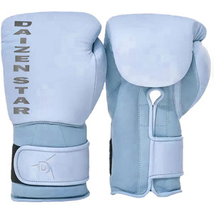 Guantes de Boxeo Daizen de Cuero con Cordones, Color Marrón Oscuro, Correa de Muñeca Ajustable, Equipo de Entrenamiento para Adultos, Empaque Personalizable con Impresión en Lámina - Product Image 2