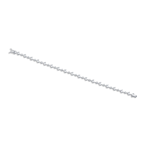 Pulsera de tenis de plata 925 con moissanita para mujer, corte esmeralda y corte brillante redondo, engaste de garra, joyería clásica para boda - Product Image 2