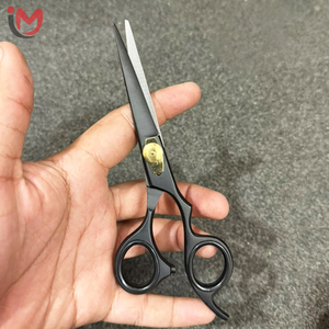 Ciseaux de coiffure professionnels, lame en acier inoxydable, pointe acérée, pour droitiers, poignée courte, ciseaux de coiffure - Product Image 1