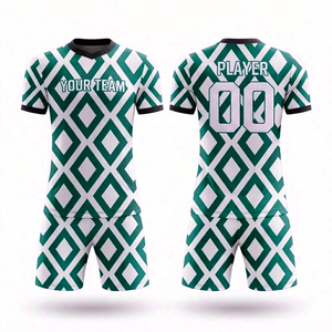 Ensemble de maillots de football personnalisés haut de gamme bleu et blanc pour hommes et équipes de jeunes, tenue domicile et extérieur avec logo personnalisé - Product Image 3