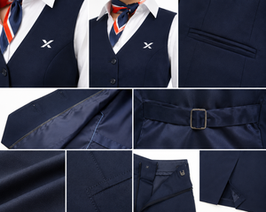 Uniformes de stewardesse sur mesure pour femmes |   Fournisseur d'équipage de personnel de bord |   Usine OEM/ODM pour l'aviation |   Uniforme de veste, chemise et jupe pour le personnel - Product Image 5