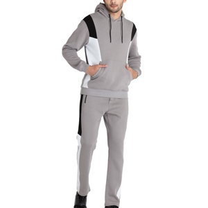 Unisex Crewneck 100% Nylon Waterproof Windproof Quick Dry Sporty Winter Sweat Suit 2-Piece Tracksuit Set with Drawstring Closure - Product Image 4