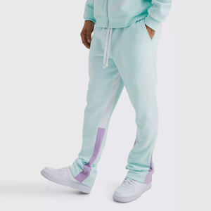 Pantalon évasé en polaire pour femme, streetwear décontracté d'hiver, avec poches latérales, en polyester/coton vierge, haute qualité, vente en gros, pas cher - Product Image 1