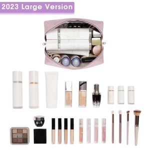Narwey Large Dusty Travel <b>Toiletry</b> <b>Bag</b> Cute Cosmetic Organizer with Compartments <b>for</b> <b>Women</b> and Girls Makeup Storage - Product Image 3