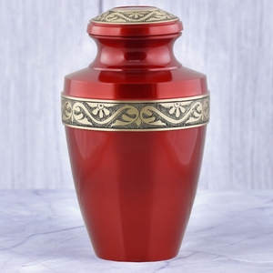 Urna Funeraria de Latón con Diseño Floral Negro y Plateado, Superficie Pulida, para Cenizas Humanas, Recuerdo Funerario y Entierro - Product Image 6