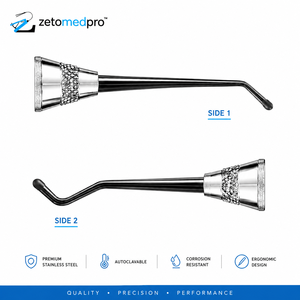 Instrumento de Colocación de Composite Dental Flexi-Thin Premium No. Instrumento Restaurador de Acero Inoxidable OEM Zetomed Pro - Product Image 4