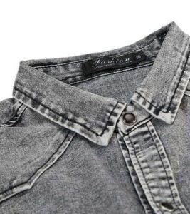 Chemises en jean pour hommes LUXE ATTIRE INDUSTRY – Tendance, boutonnées, en coton léger, respirantes, séchage rapide, écologiques, anti-plis, décontractées - Product Image 6