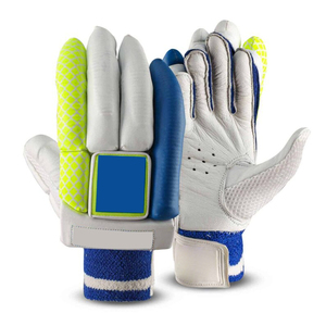 Cricket Gloves Men Professional Match Grade Leather Batting Gloves Customized Protection Level Cricket Sports Gear - Product Image 1