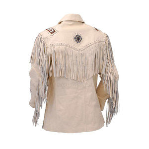 Fashion Fringe Leather <b>Jacket</b> Women Western Boho <b>Suede</b> Tassel Outerwear Motorcycle Biker Coat Custom Wholesale Wholesale - Product Image 5