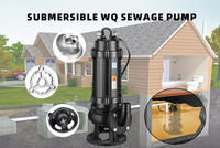 Pompe submersible en acier inoxydable triphasée 5 CV entièrement automatique multi-étages pour eaux usées domestiques