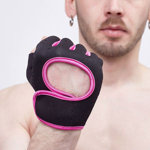 Guantes Deportivos Unisex Personalizados sin Dedos para Levantamiento de Pesas, Material ABS, Entrenamiento Físico, Gimnasio, Guantes de Calidad OEM ODM - Product Image 2