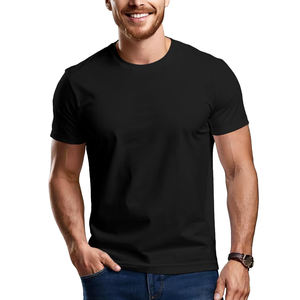 Camisetas de manga corta 100% algodón, recién llegadas, estilo simple, cuello redondo, moda diaria para hombre. - Product Image 2