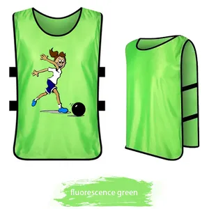 Custom Made Adults Soccer Bibs Breathable Comfortable High Quality Sports Wear Custom Logo Colors Silk <b>Screen</b> Printing - Product Image 6