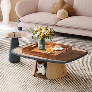 Plateau carré en bois d'acacia fait à la main avec poignées pour servir ou usage décoratif dans la cuisine, la salle à manger ou l'espace ferme - Product Image 5