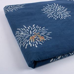 Haute Qualité Pur Coton Sergé Tissu Nouveau En Gros Indigo Imprimé Floral À La Main Écologique Indien Naturel Teinture Robe Styles - Product Image 3