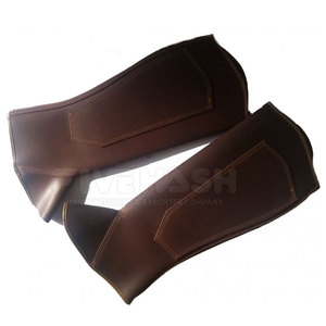 Protectores de Cuero para Patas de Caballo, Resistentes, para Entrenamiento Ecuestre al Aire Libre - Product Image 3