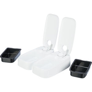 Comedero Automático para Mascotas 2x300 Ml Blanco para Gatos y Perros con Función de Temporizador - Product Image 2