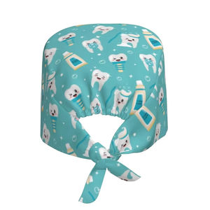 Gorros Quirúrgicos con Clip para el Cabello, Gorros Médicos para Doctores y Enfermeras, Gorros de Algodón Multicolor con Lazos Traseros para Quirófano - Product Image 3