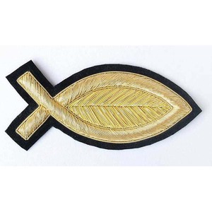 Badges en fil métallique faits à la main, service OEM, broderie à la main très tendance, badges/écussons pour uniformes - Product Image 6