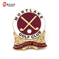 Badge personnalisé en émail souple, motifs club de golf, cheval, dauphin, dessin animé, pour cadeau promotionnel, fournisseur en gros, sur mesure