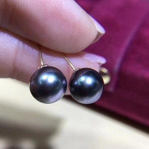 Pendientes de Botón de Oro de 18K con Perlas de Agua Dulce de Doble Uso, Elegantes Cuentas Blancas con Diseño Impecable - Product Image 2
