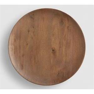 Assiette de présentation ronde en bois d'acacia naturel fait main, bord festonné, pour décoration de mariage, événements et vaisselle de fête, 13 pouces - Product Image 6