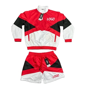 2026 High Quality Custom Color Women Outdoor Nylon Windbreaker Short <b>Set</b> Wholesale Lightweight Custom Logo Nylon Windbreaker <b>Set</b> - Product Image 1