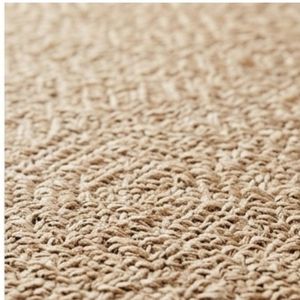 Hand Woven Natural Jute Area Rug Beige Textured Flat <b>Weave</b> Floor Carpet Modern Living Room Bedroom Hallway Home Decor For Sale - Product Image 2