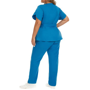 High Quality Eco-Friendly Lightweight Spandex/Polyester Needle Detection Women's Nursing Hospital <b>Scrubs</b> Custom <b>Scrub</b> <b>Sets</b> - Product Image 5