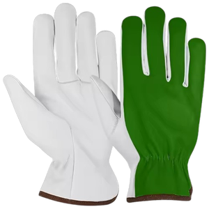 ถุงมือขับรถหนังวัวคุณภาพสูง ป้องกันความร้อน ป้องกันประกายไฟ ป้องกันมือและแขนสำหรับงานอุตสาหกรรม - Product Image 4