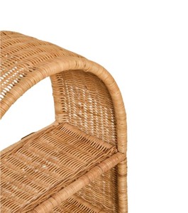 Organisateur de rangement pour chambre d'enfant en rotin style bohème avec design en arche, étagère de présentation pour jouets et décorations en osier pour chambre d'enfant et salle de jeux - Product Image 2