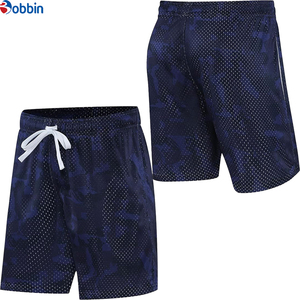 Shorts en maille confortables pour hommes, personnalisables, couleur unie, polyester, sublimation, pour la course et la gym - Product Image 6