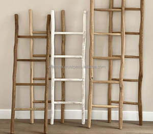 Escalera rústica de bambú hecha a mano, fabricante de Vietnam, exportación, venta al por mayor, muebles de decoración para el hogar ecológicos naturales OEM - Product Image 4