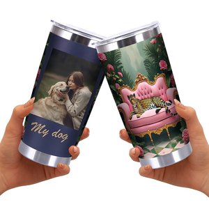 20oz Stainless Steel Tumbler Double Wall <b>Insulated</b> Silver Plated Side Heat Resistant Travel <b>Mug</b> - Product Image 2
