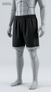 Shorts de sport pour hommes personnalisés, respirants, en polyester, pour l'entraînement, la course à pied, fournisseur OEM - Product Image 3