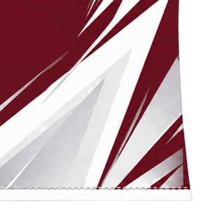 Camiseta Deportiva de Compresión, Manga Corta, Color Granate y Blanco, Cuello Redondo, Diseño Gráfico de Rayo, para Entrenamiento Atlético - Product Image 6