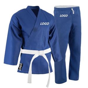 Ligero estiramiento Jiu-Jitsu Gi Karate Judo Taekwondo trajes logotipo frontal personalizado artes marciales uniforme OEM y ODM servicio - Product Image 1