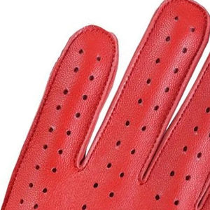 ถุงมือขับรถหนังแท้แบบเต็มนิ้ว MEHAR DIN INDUSTRY |   ดีไซน์ตามหลักสรีรศาสตร์ที่ระบายอากาศได้ดี |   ถุงมือขับรถแบบคลาสสิกแบบมีรูระบายอากาศ - Product Image 5