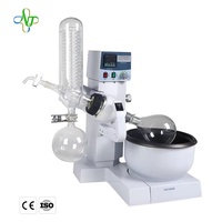 Évaporateur Rotatif Électrique de Laboratoire Mini 2L, Appareil de Distillation Sous Vide avec Lève-Moteur, Affichage Numérique, Verre Borosilicate Haute Qualité, Double Fonction
