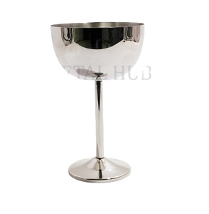Copas de Vino de Acero Inoxidable Plateado Brillante Ecológicas al por Mayor para Eventos y Celebraciones de Lujo, Exportación a India - Product Image 1