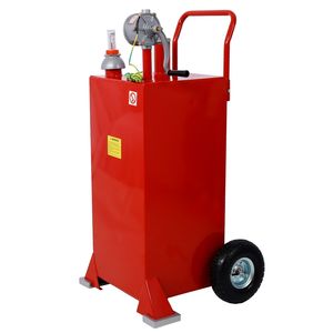 Ruote a Gas da 30 galloni rotanti reversibili a mano con pompa a sifone a benzina Diesel serbatoio di trasferimento carburante per motocicli ATVs - Product Image 4