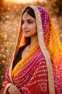 Nueva Dupatta AISHA BANDHEJ de Diseño Casual en Viscosa Bandhani de Secado Rápido para Todas las Temporadas - Product Image 3