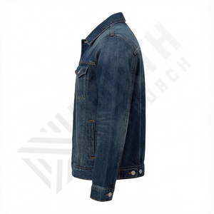 Chaqueta Vaquera Vintage de Otoño para Hombre al por Mayor, Ecológica, Transpirable, Corte Regular, Bolsillos Internos, Estilo Trucker - Product Image 2