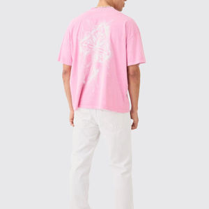 Camisetas Extra Grandes de Algodón 100% para Hombre con Estampado Puff para Uso Casual / Camiseta de Algodón de Alta Calidad con Logotipo Personalizado OEM - Product Image 3